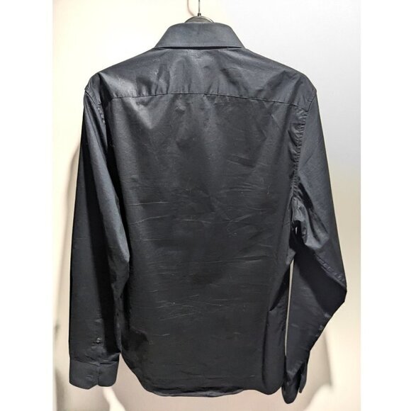 Roberto Cavalli | Camicia Comfort Fit Monogram Shirt in Black - Picture 6 of 13